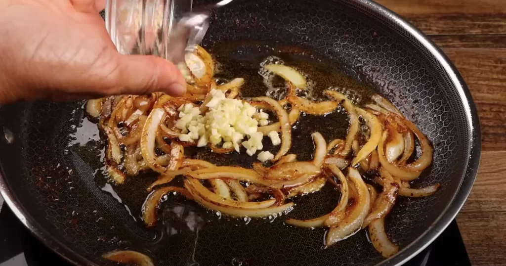 saute the garlic